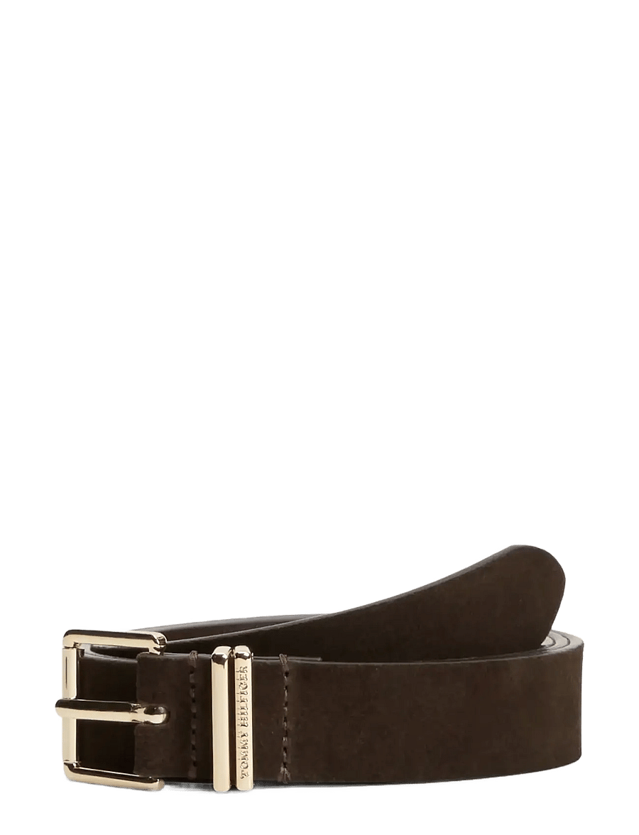 Tommy Hilfiger - TH SQUARE 2.5 NB - ledergürtel - charred wood - 1