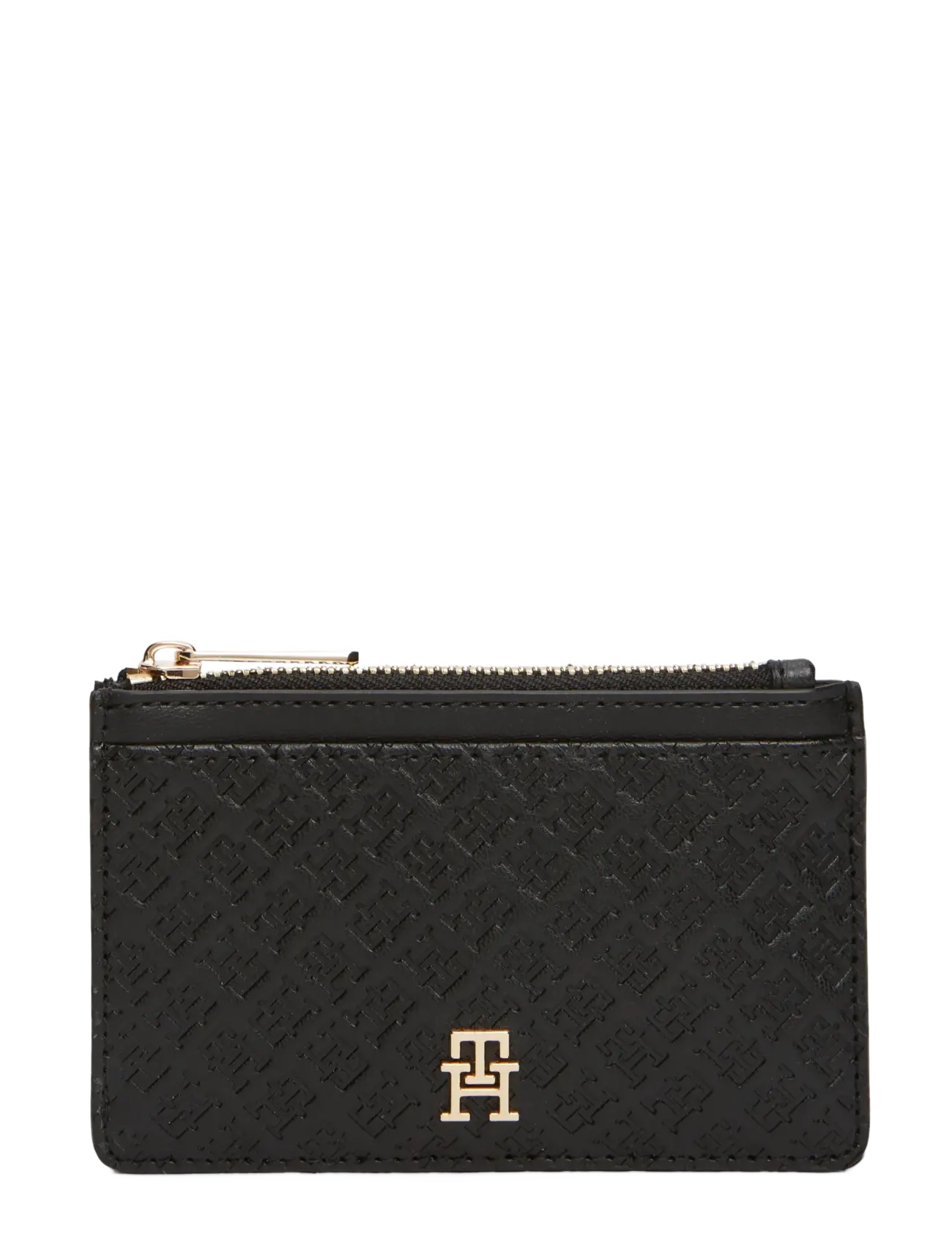 Tommy Hilfiger TH ICON LONG CC HOLDER MONO - Rahakotid ja kaardihoidjad - BLACK / black