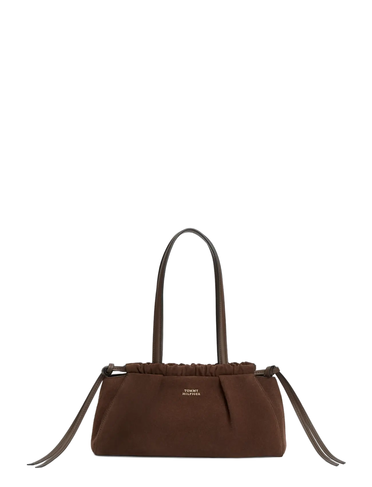 Tommy Hilfiger - SOFT LEATHER SHOULDER BAG SUEDE - vardagsstil - fondant brown - 1