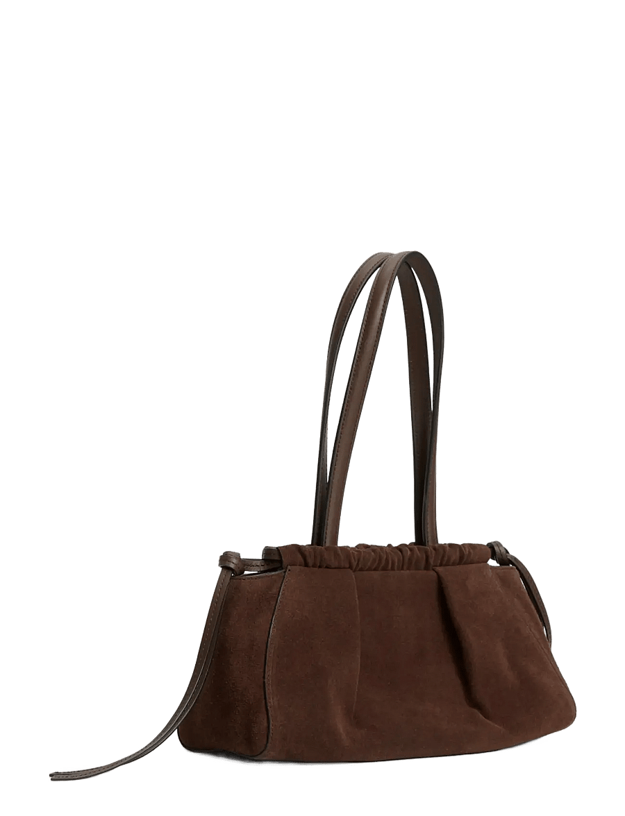 Tommy Hilfiger - SOFT LEATHER SHOULDER BAG SUEDE - vardagsstil - fondant brown - 2