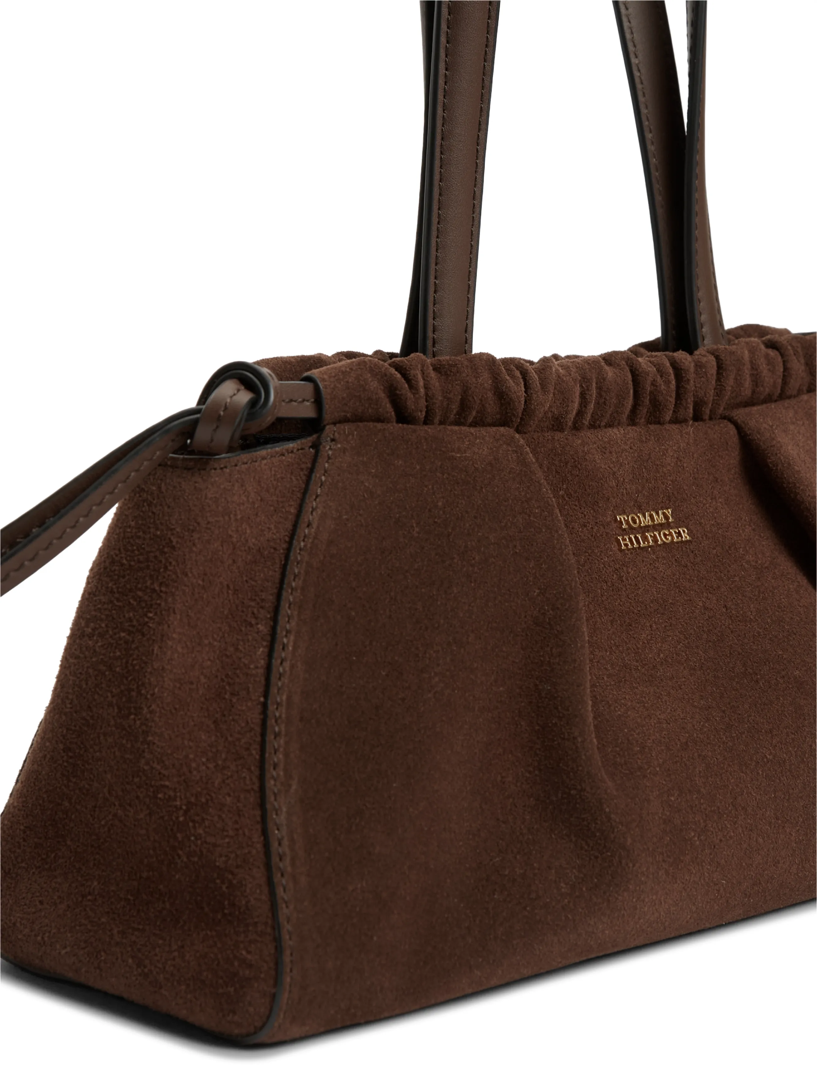 Tommy Hilfiger - SOFT LEATHER SHOULDER BAG SUEDE - vardagsstil - fondant brown - 4
