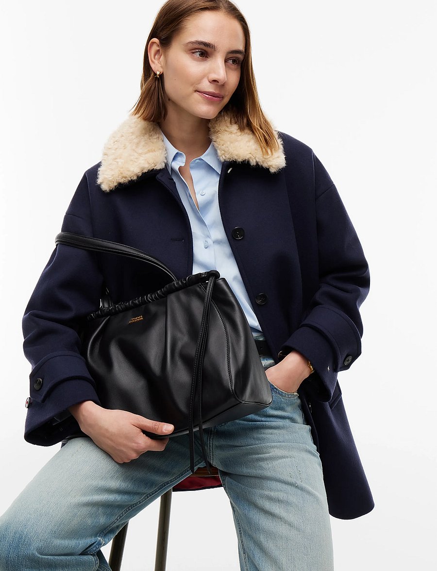 Tommy Hilfiger - SOFT LEATHER HOBO - black - 0