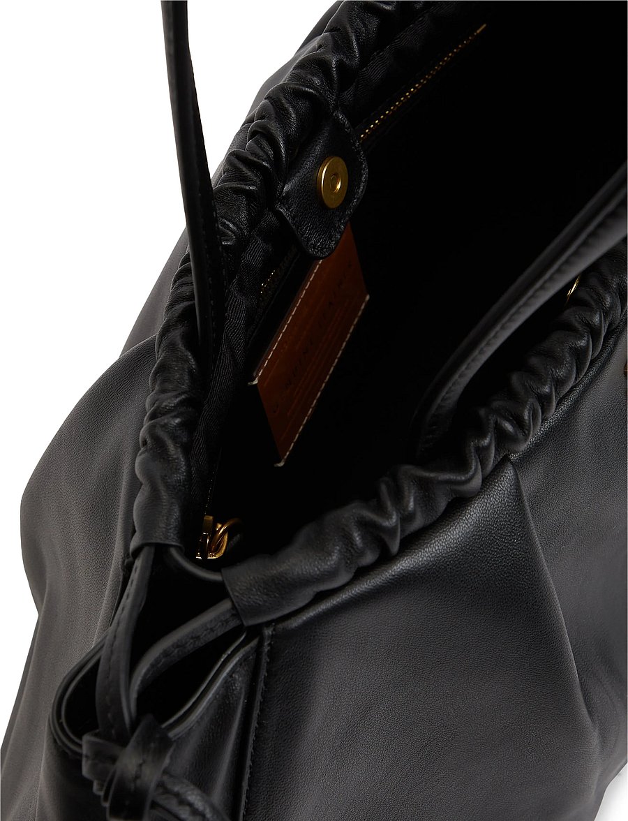Tommy Hilfiger - SOFT LEATHER HOBO - black - 4