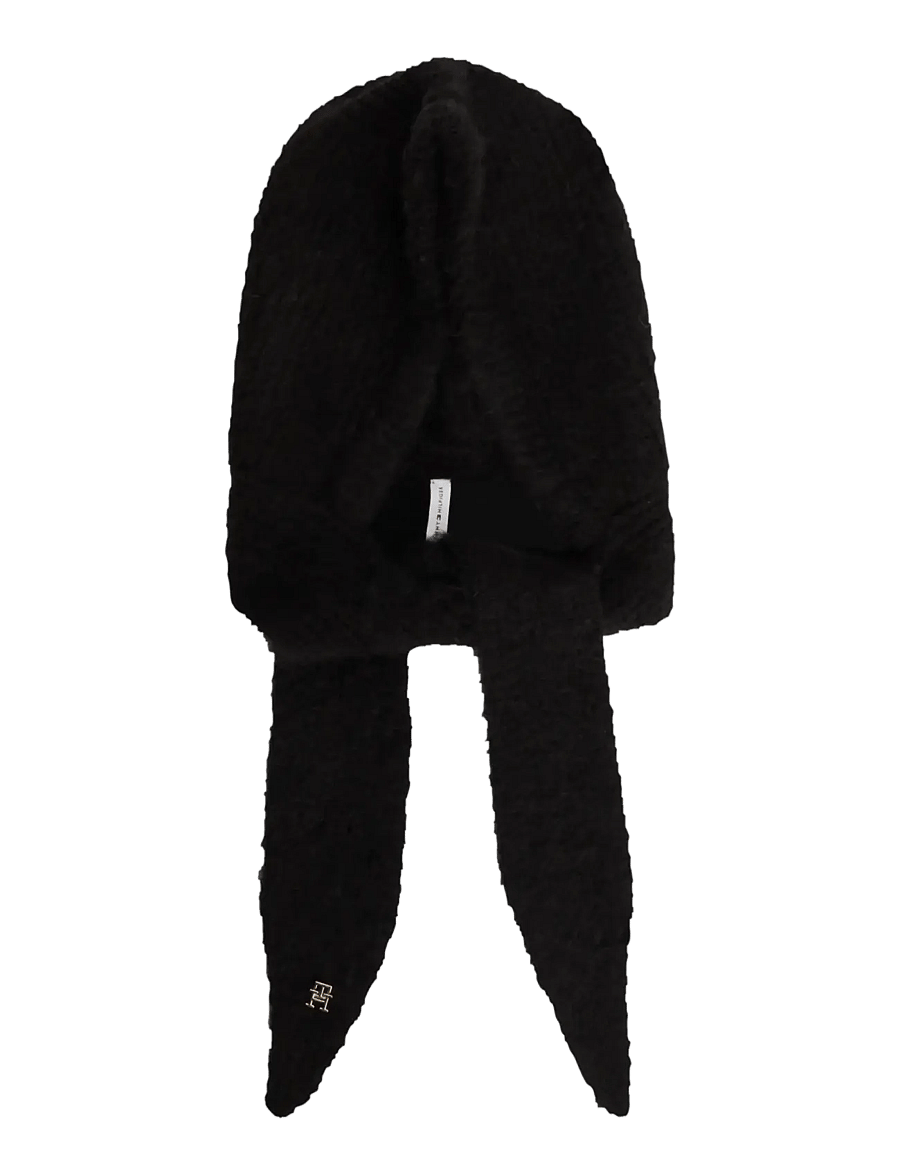 Tommy Hilfiger - TH ELEVATED CHIC KNITTED HOOD - balaclava - black - 0