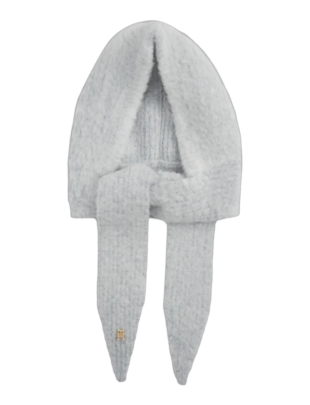 Tommy Hilfiger TH ELEVATED CHIC KNITTED HOOD - Mütsid ja nokamütsid - LIGHT GREY HEATHER / grey