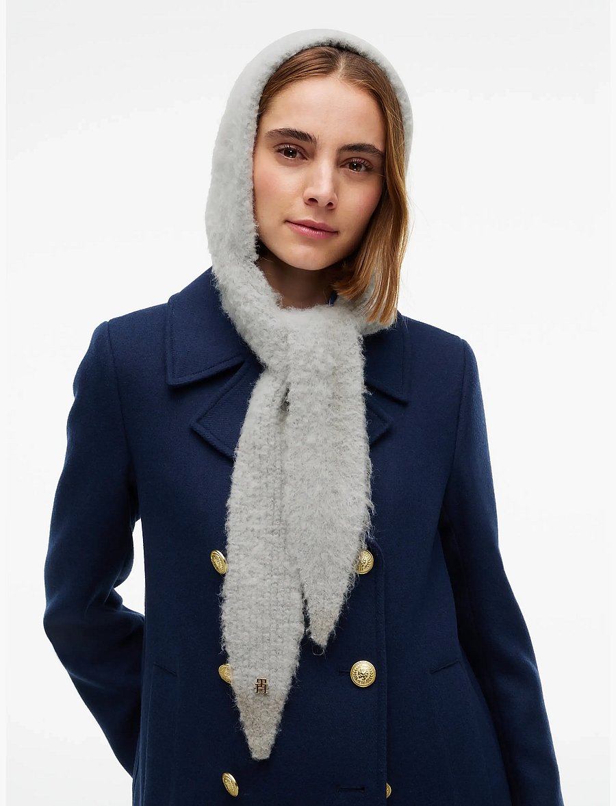 Tommy Hilfiger - TH ELEVATED CHIC KNITTED HOOD - light grey heather - 2