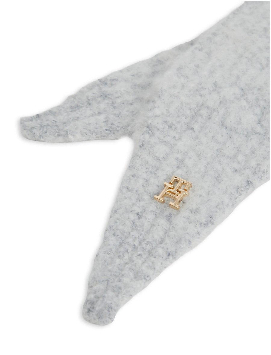 Tommy Hilfiger - TH ELEVATED CHIC KNITTED HOOD - balaclava - light grey heather - 3