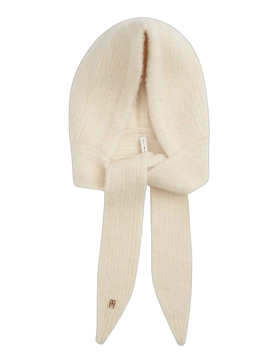 Tommy Hilfiger - TH ELEVATED CHIC KNITTED HOOD - sturmhauben - sugarcane - 0