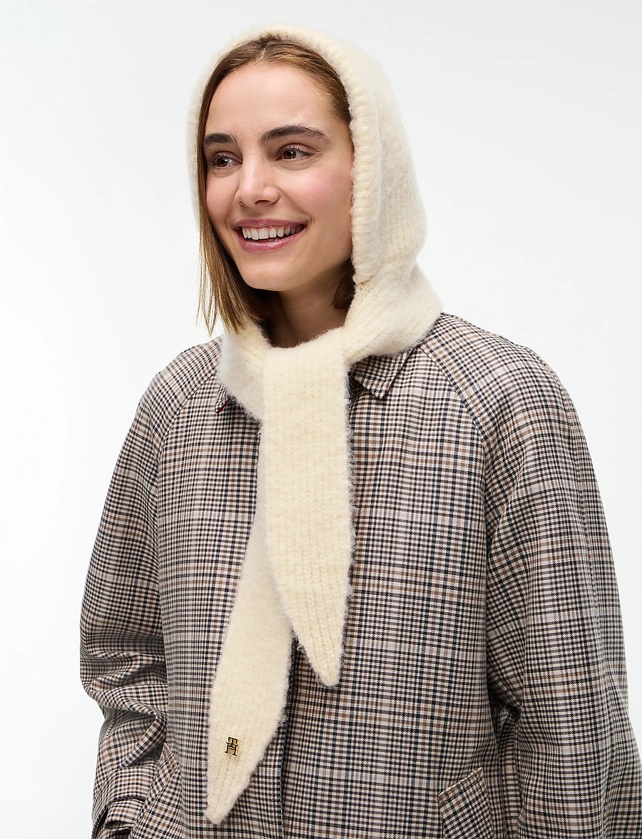 Tommy Hilfiger - TH ELEVATED CHIC KNITTED HOOD - sturmhauben - sugarcane - 2