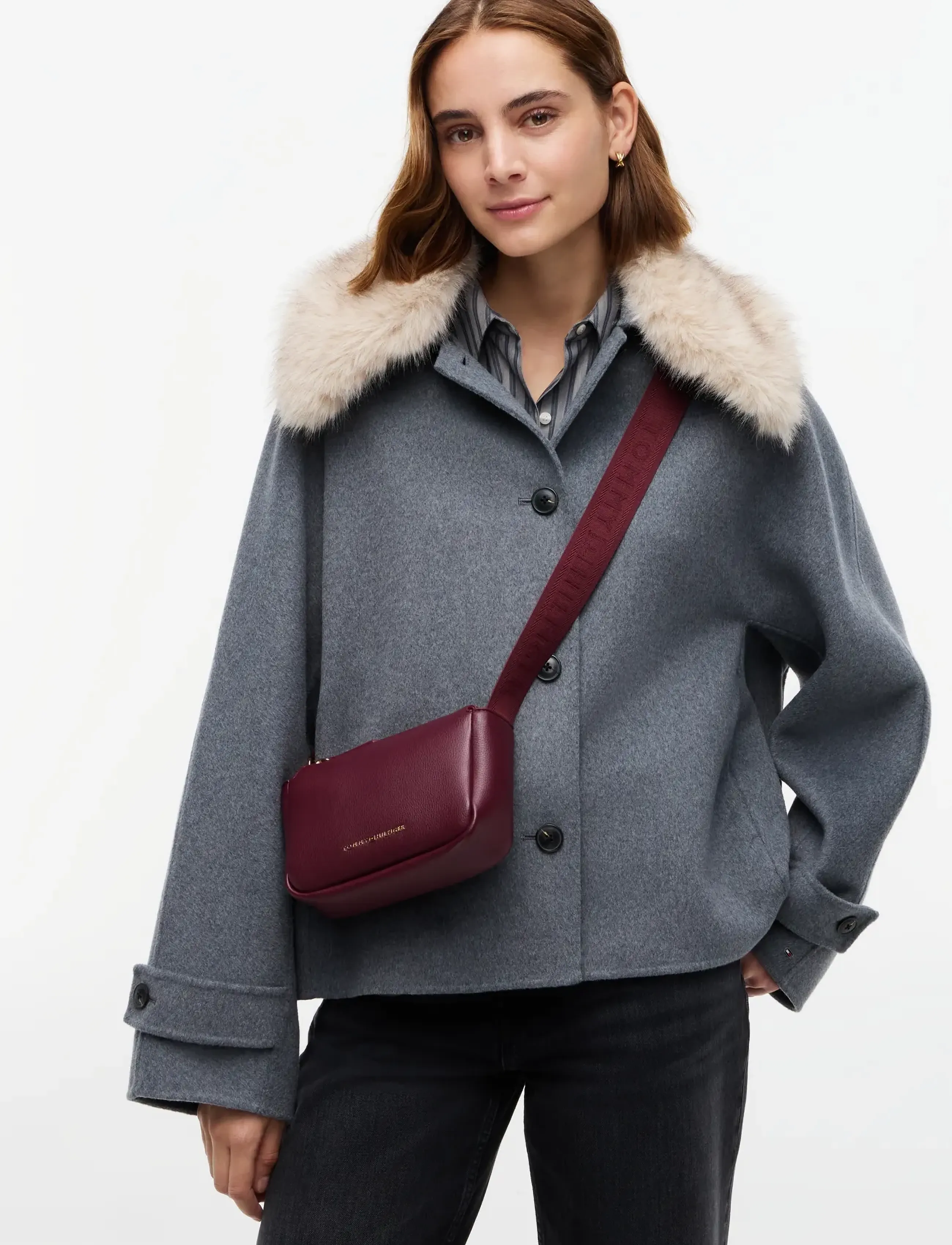 Tommy Hilfiger TH ESSENTIAL CAMERA BAG - Tommy Hilfiger - OXBLOOD / burgundy