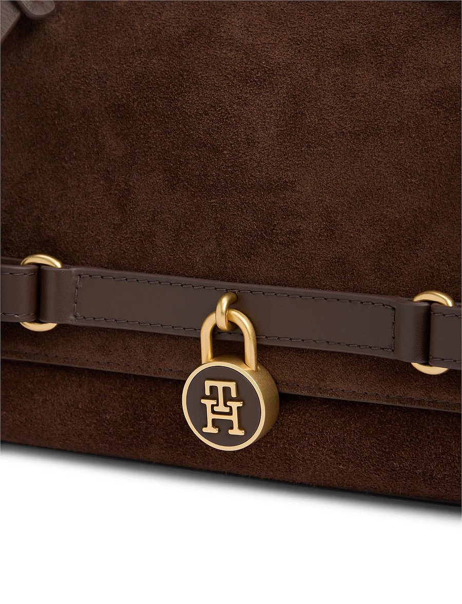 Tommy Hilfiger - AMERICAN ICON CLUTCH SUEDE - speciella tillfällen - fondant brown - 3