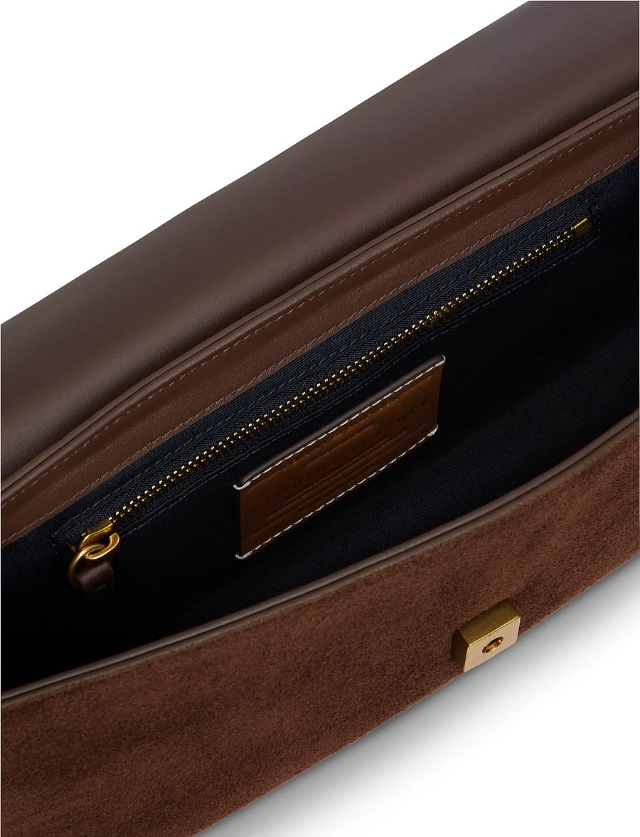 Tommy Hilfiger - AMERICAN ICON CLUTCH SUEDE - speciella tillfällen - fondant brown - 4