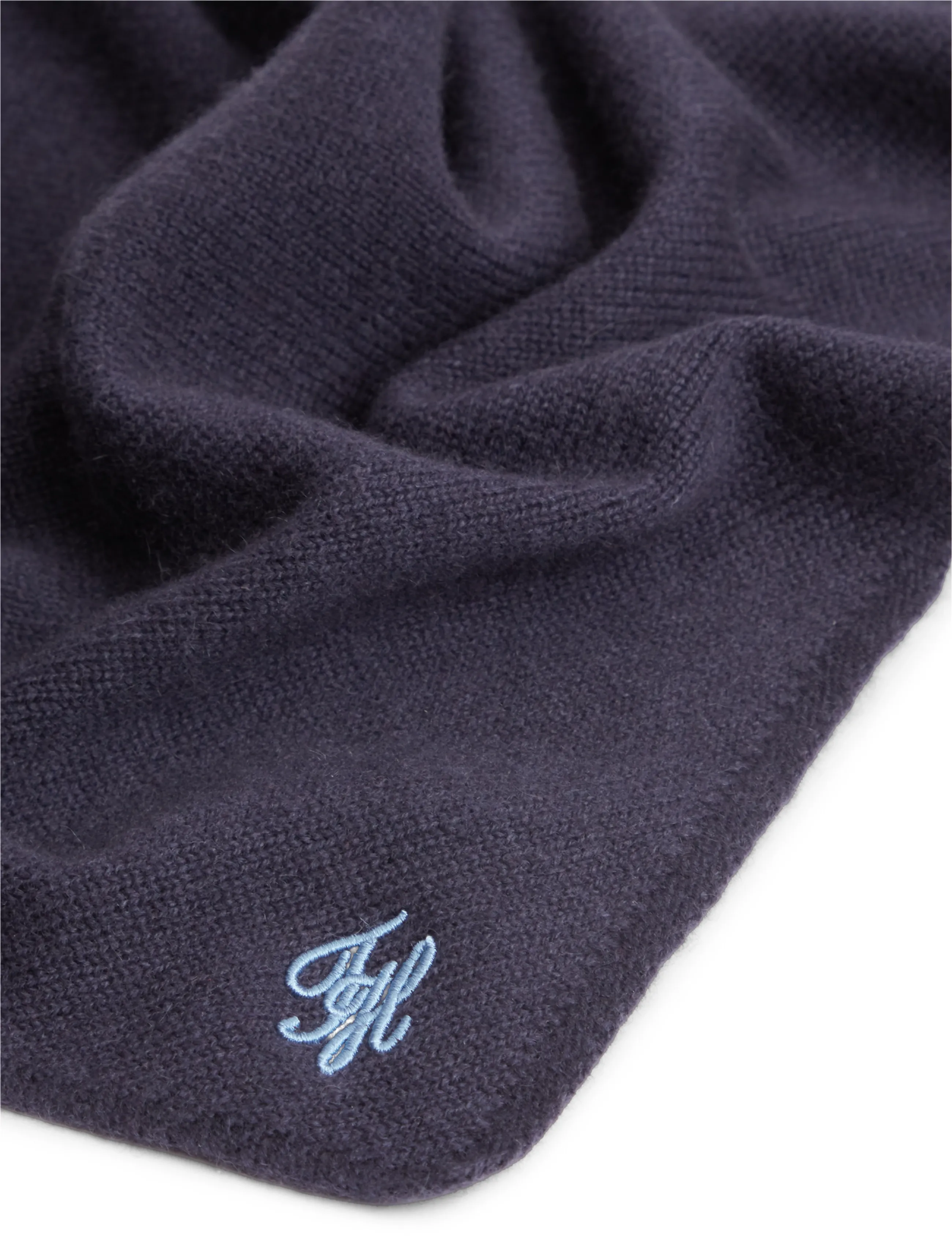 Tommy Hilfiger - TH SCRIPT TRIANGLE SCARF - winterschals - space blue - 3