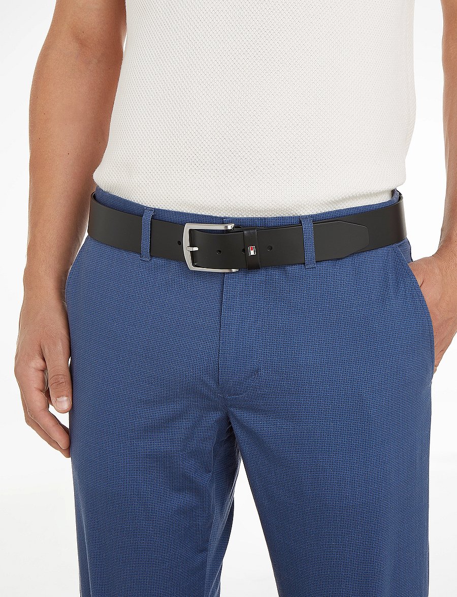 Tommy Hilfiger - NEW DENTON BELT 4.0 - klassische gürtel - black - 0