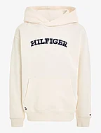 HILFIGER ARCHED HOODIE - ANCIENT WHITE