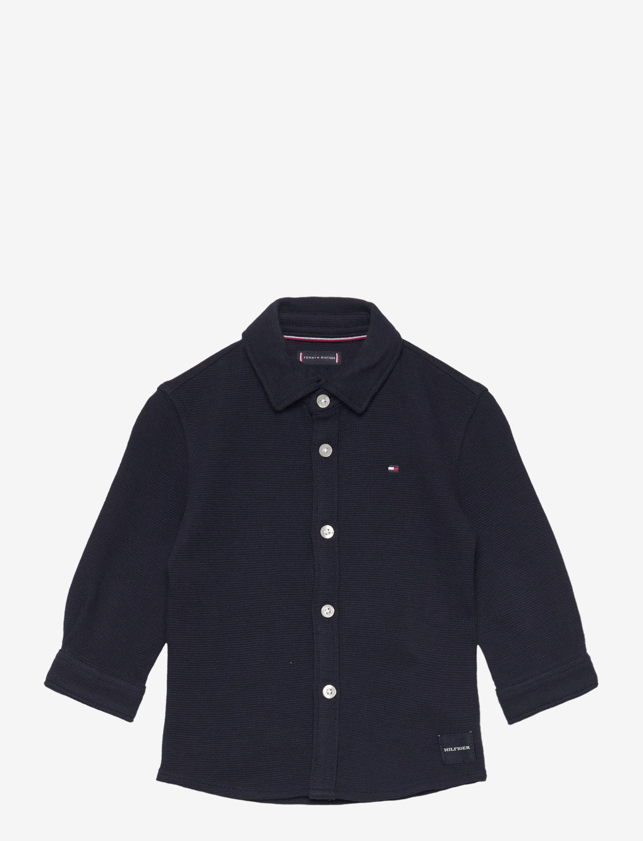 Tommy Hilfiger - SOLID WAFFLE SHIRTS L/S - desert sky - 0