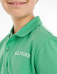 Tommy Hilfiger - HILFIGER ARCHED POLO S/S - polo shirts - coastal green - 3