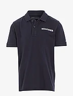 HILFIGER ARCHED POLO S/S - DESERT SKY