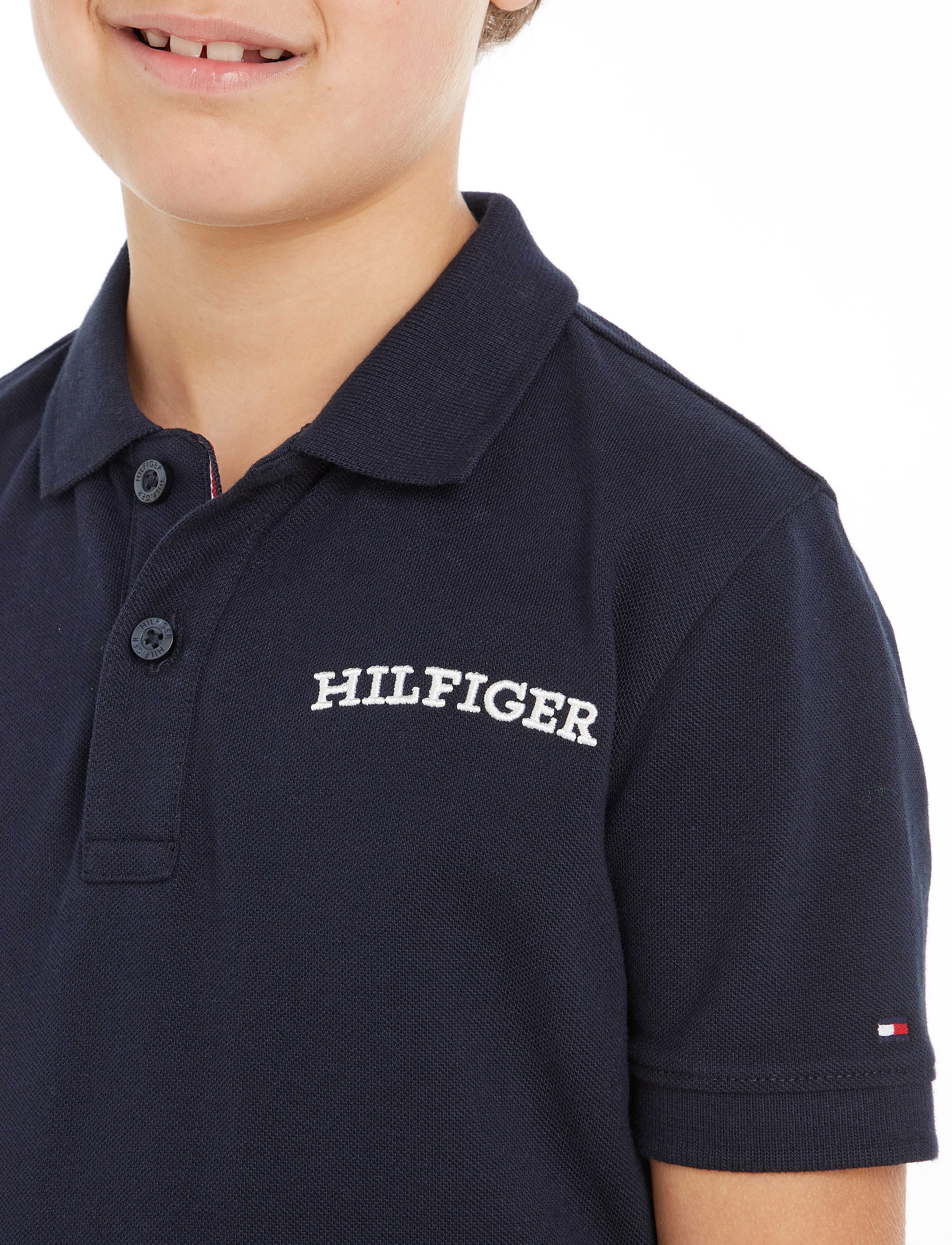 Tommy Hilfiger - HILFIGER ARCHED POLO S/S - desert sky - 3