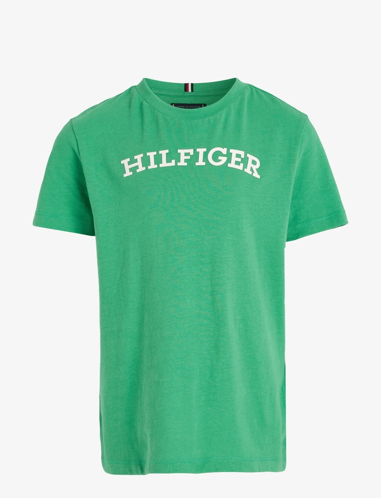 Tommy Hilfiger - HILFIGER ARCHED TEE S/S - t-krekli ar īsām piedurknēm - coastal green - 0
