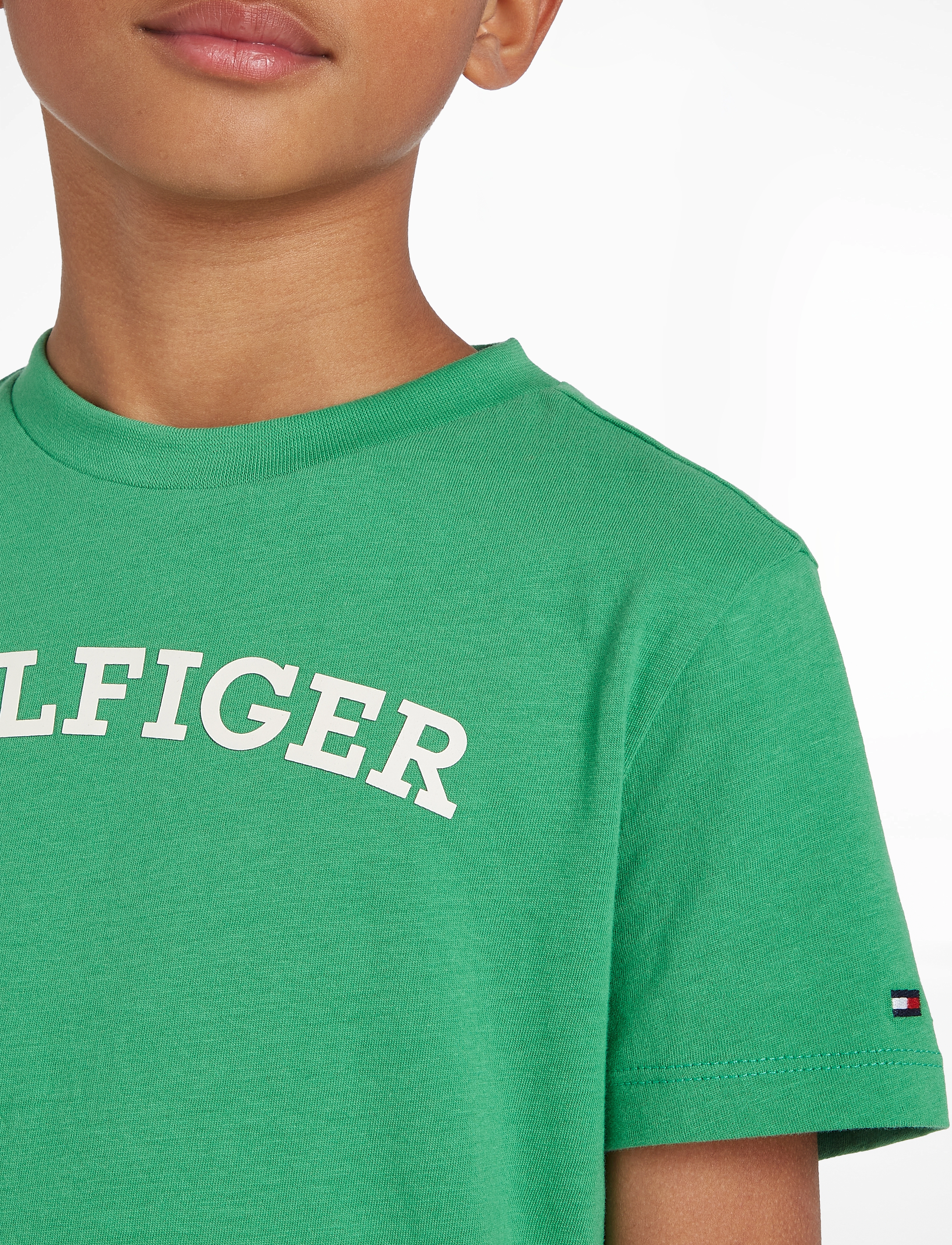 Tommy Hilfiger - HILFIGER ARCHED TEE S/S - coastal green - 3