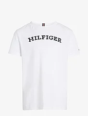 Tommy Hilfiger - HILFIGER ARCHED TEE S/S - kortærmede t-shirts - white - 0