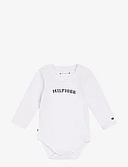 BABY CURVED MONOTYPE BODY L/S - WHITE