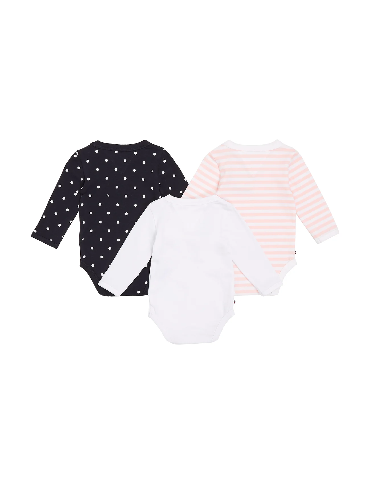 Tommy Hilfiger - BABY BODY 3 PACK GIFTBOX - langermede bodyer - pink crystal - 1