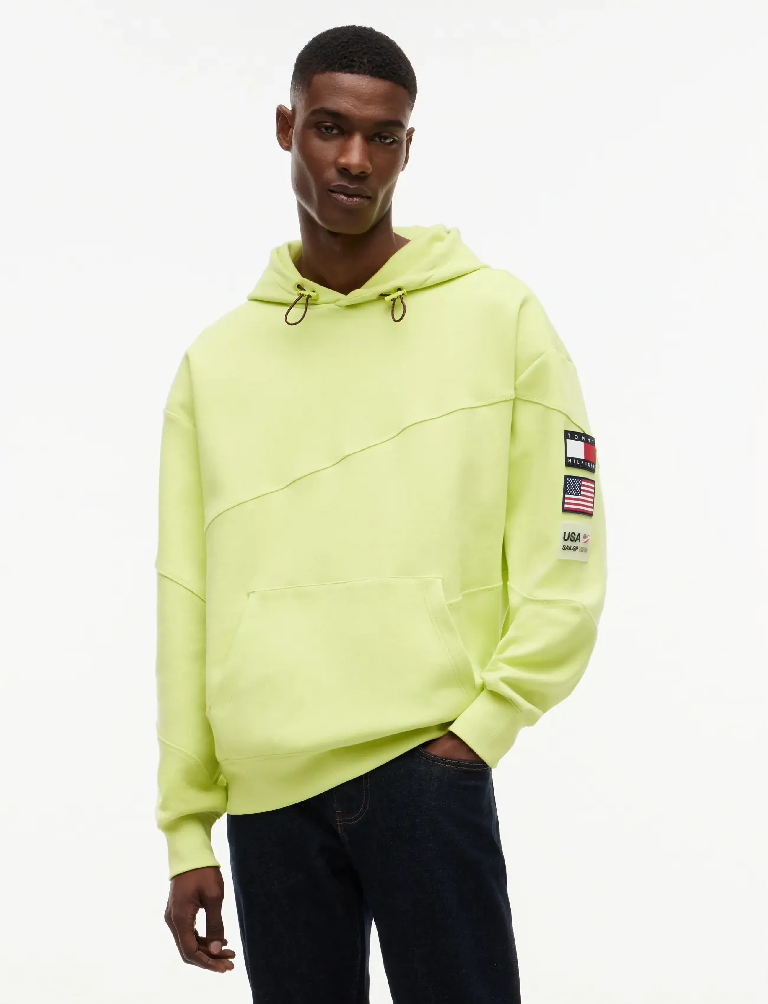 Tommy Hilfiger Us Sailgp Sailing Hoodie, Mænd, Sejler Hættetrøje, Grøn, Str: L