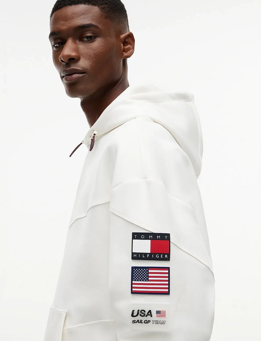 Tommy Hilfiger - US SAILGP SAILING HOODIE - hættetrøjer - ecru - 3