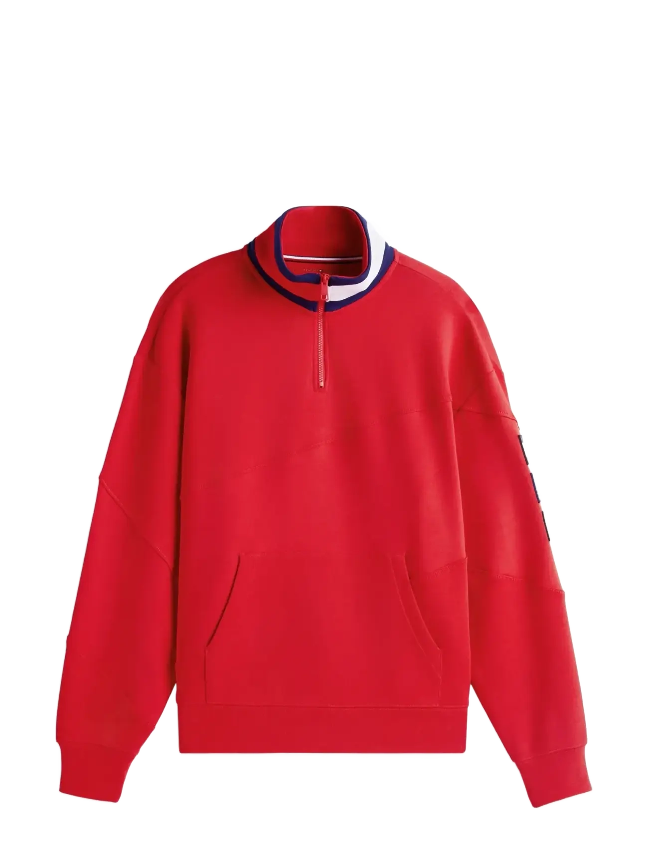Tommy Hilfiger US SAILGP SAILING HALF ZIP - Tommy Hilfiger - DEEP CRIMSON / red