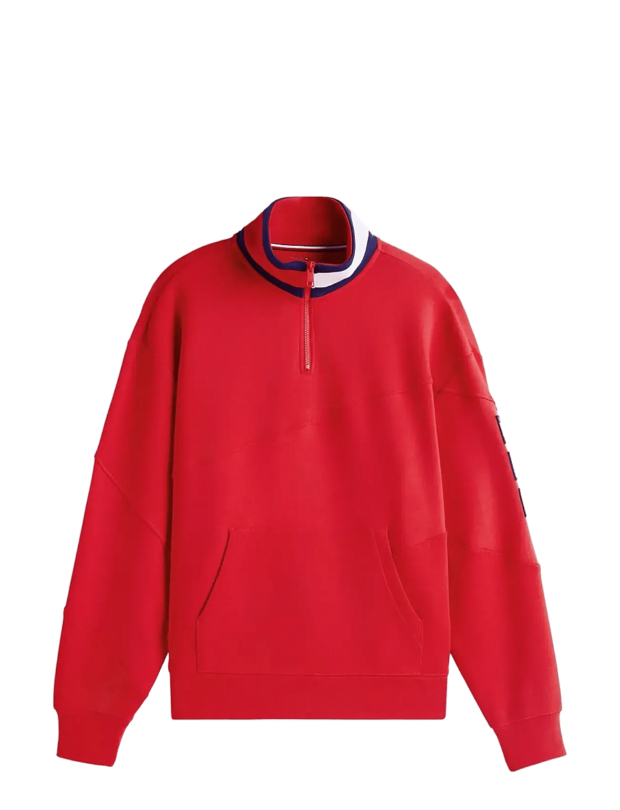 Tommy Hilfiger - US SAILGP SAILING HALF ZIP - sweatshirts - deep crimson - 1
