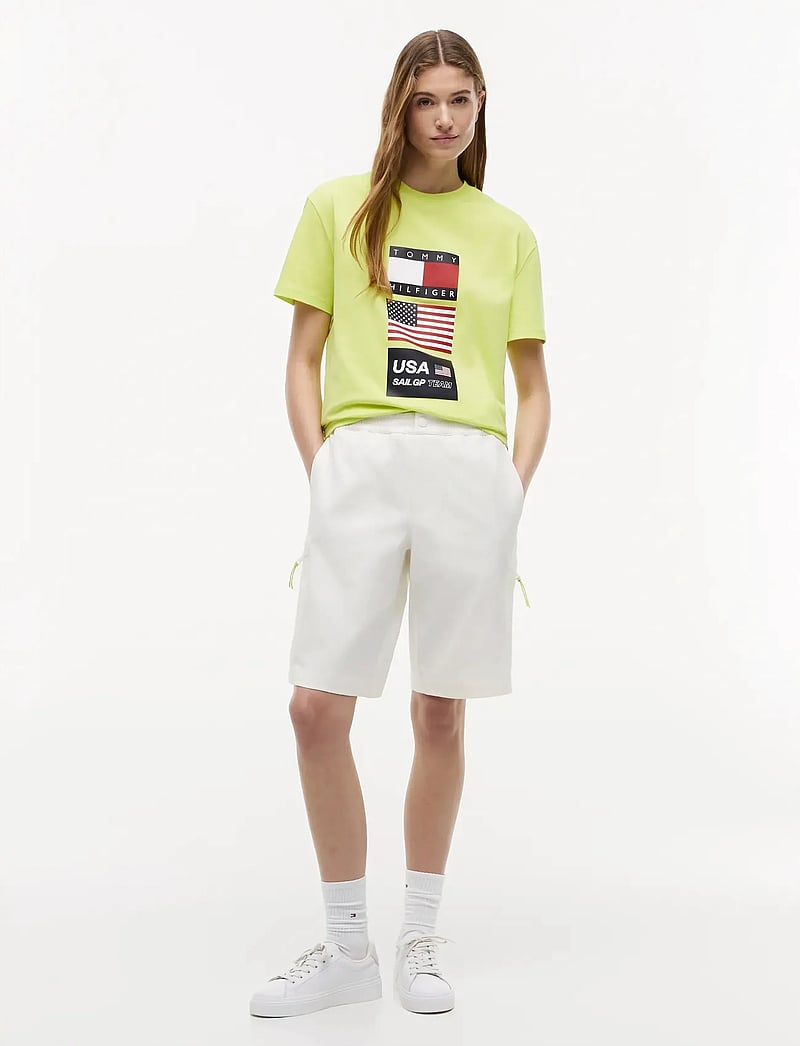Tommy Hilfiger - US SAILGP SAILING CARGO SHORT - outdoorshorts - ecru - 2
