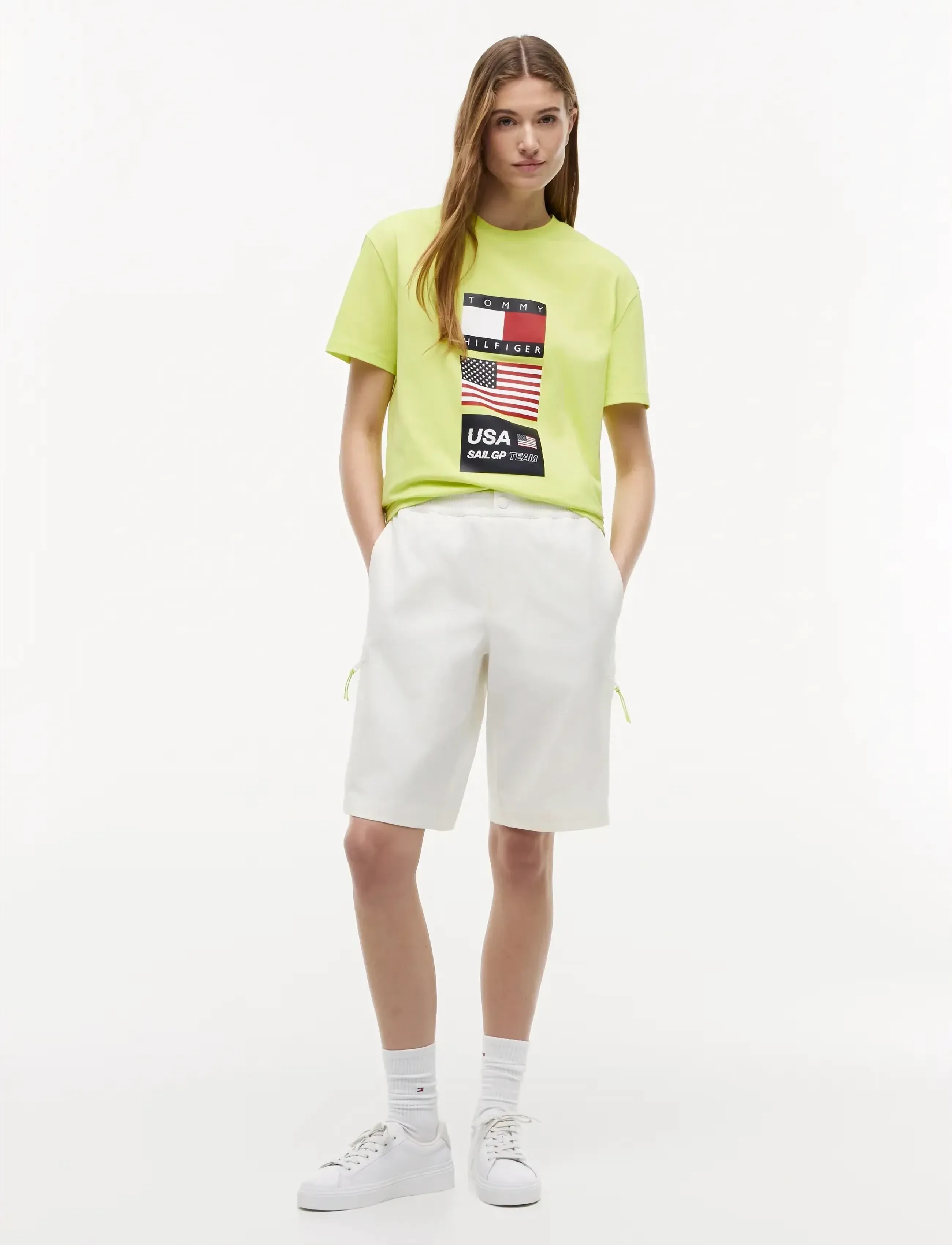 Tommy Hilfiger - US SAILGP SAILING CARGO SHORT - outdoorshorts - ecru - 2