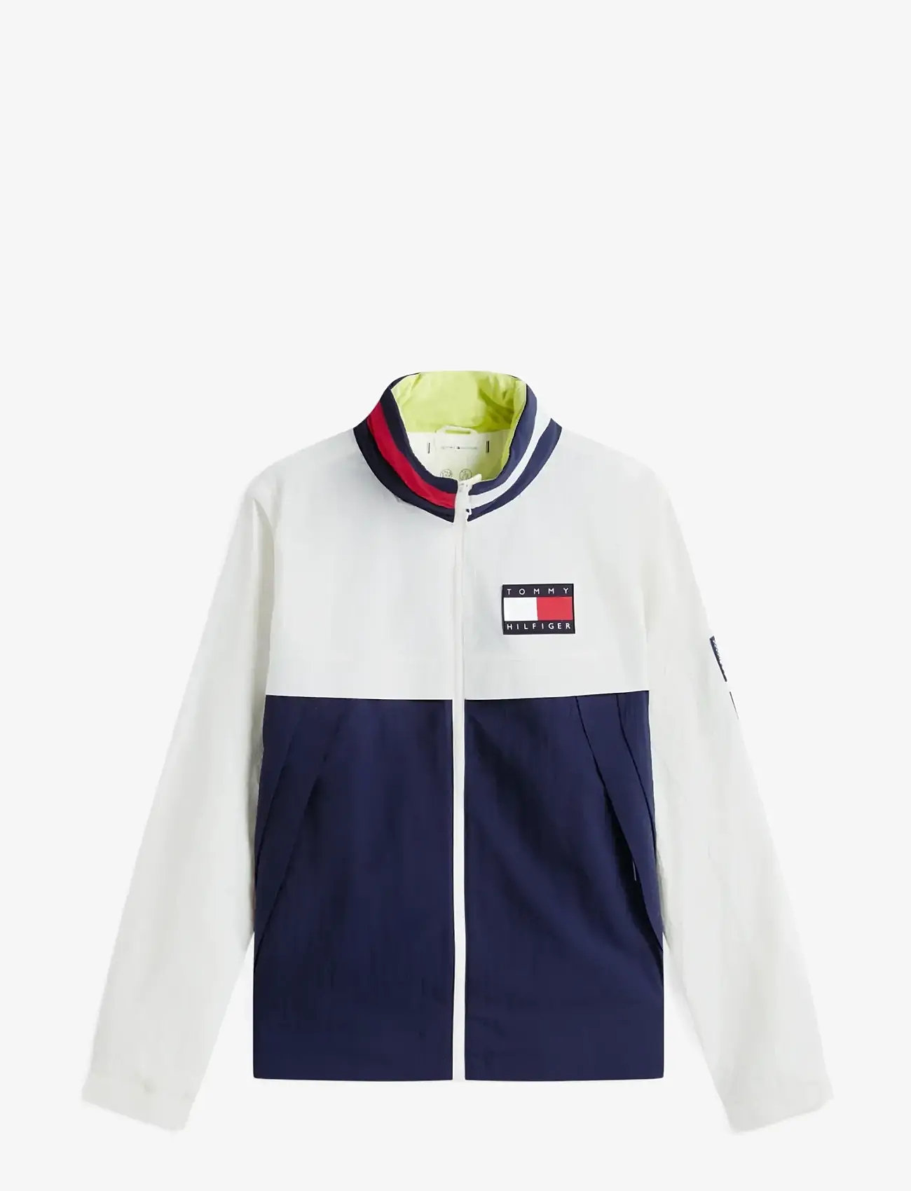 Tommy Hilfiger - US SAILGP COLORBLOCK REGATTA JKT - kevadjoped - ecru   yale navy - 1