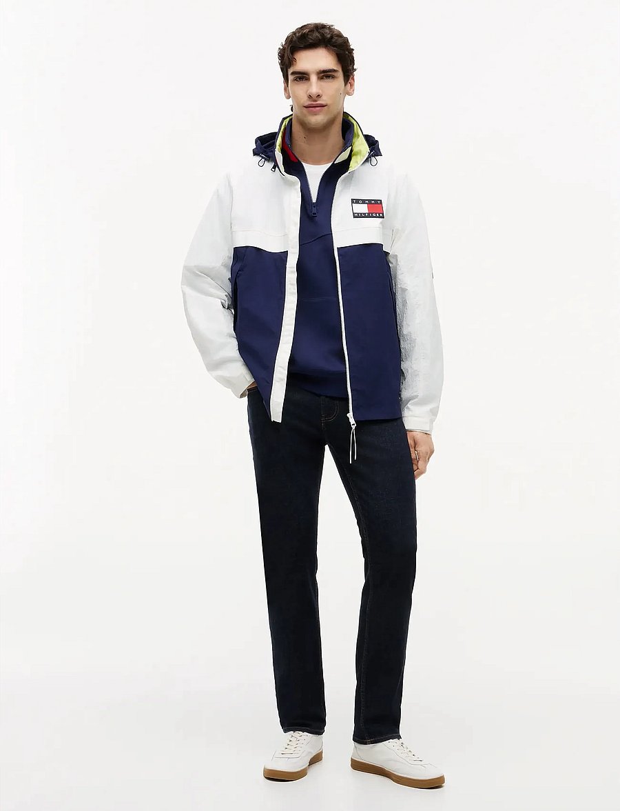 Tommy Hilfiger - US SAILGP COLORBLOCK REGATTA JKT - frühlingsjacken - ecru yale navy - 4