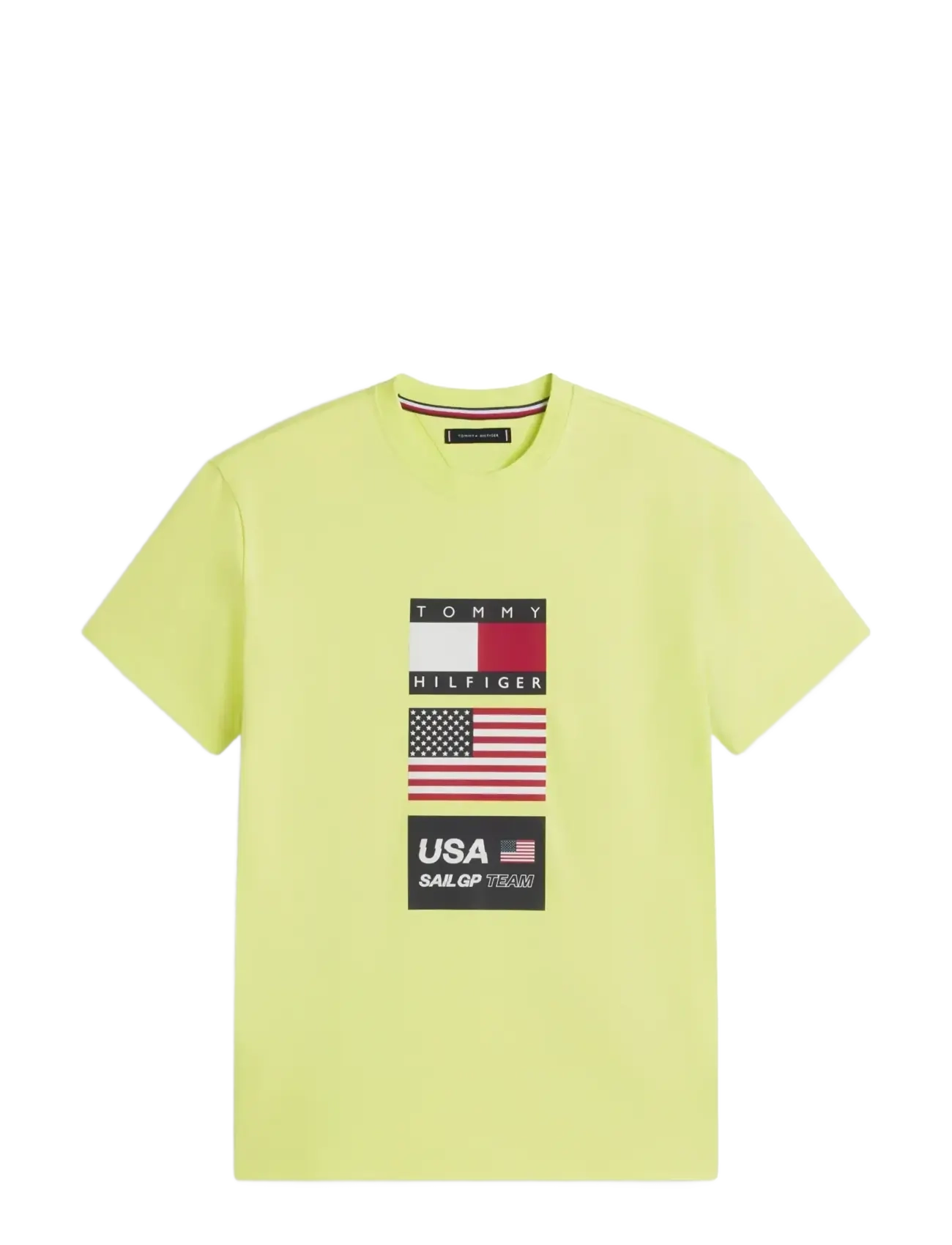 Tommy Hilfiger Us Sailgp Sailing Flag Tee, L, Green, T-Shirts > Kortærmede, Herre