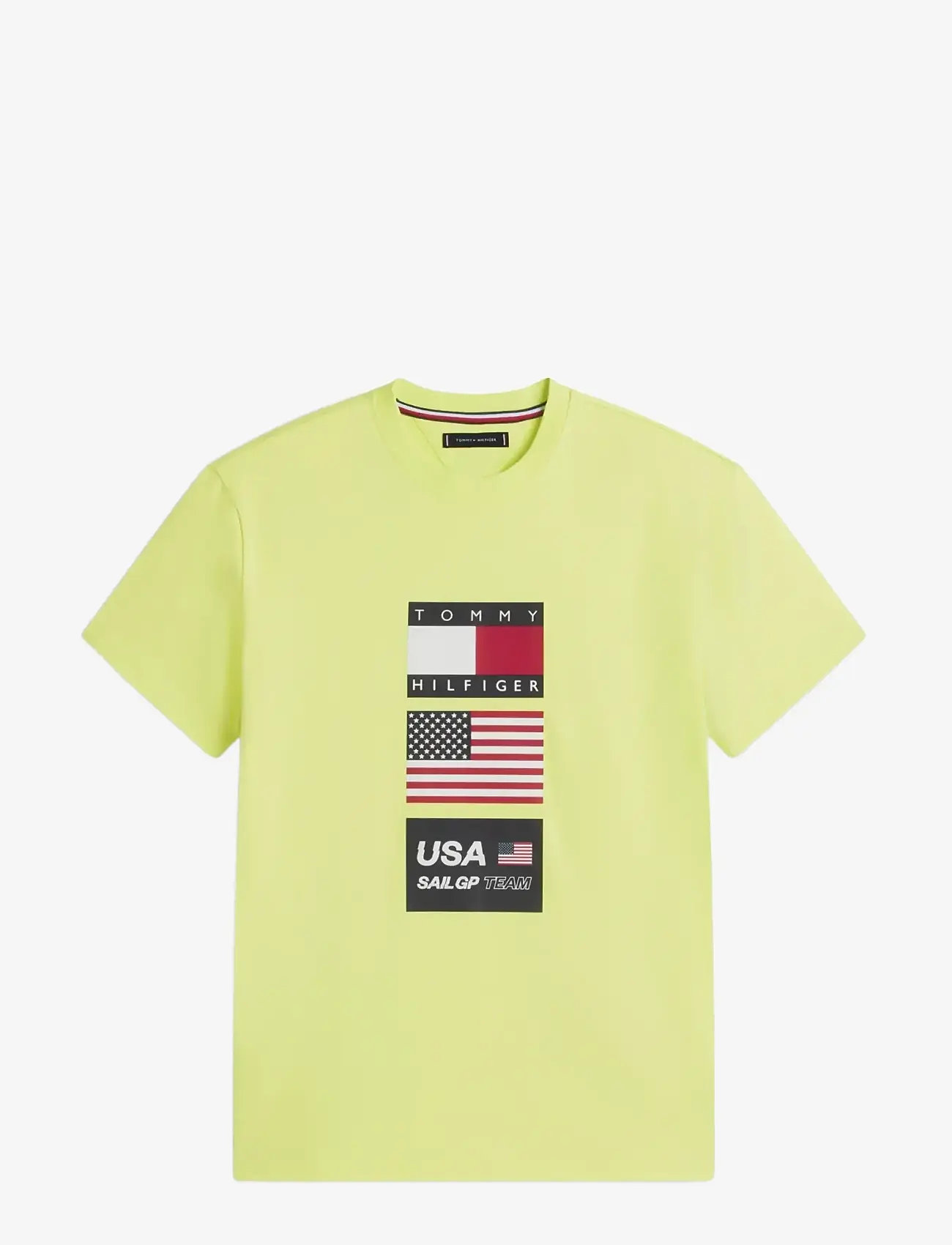 Tommy Hilfiger - US SAILGP SAILING FLAG TEE - kortærmede t-shirts - citra lime - 0