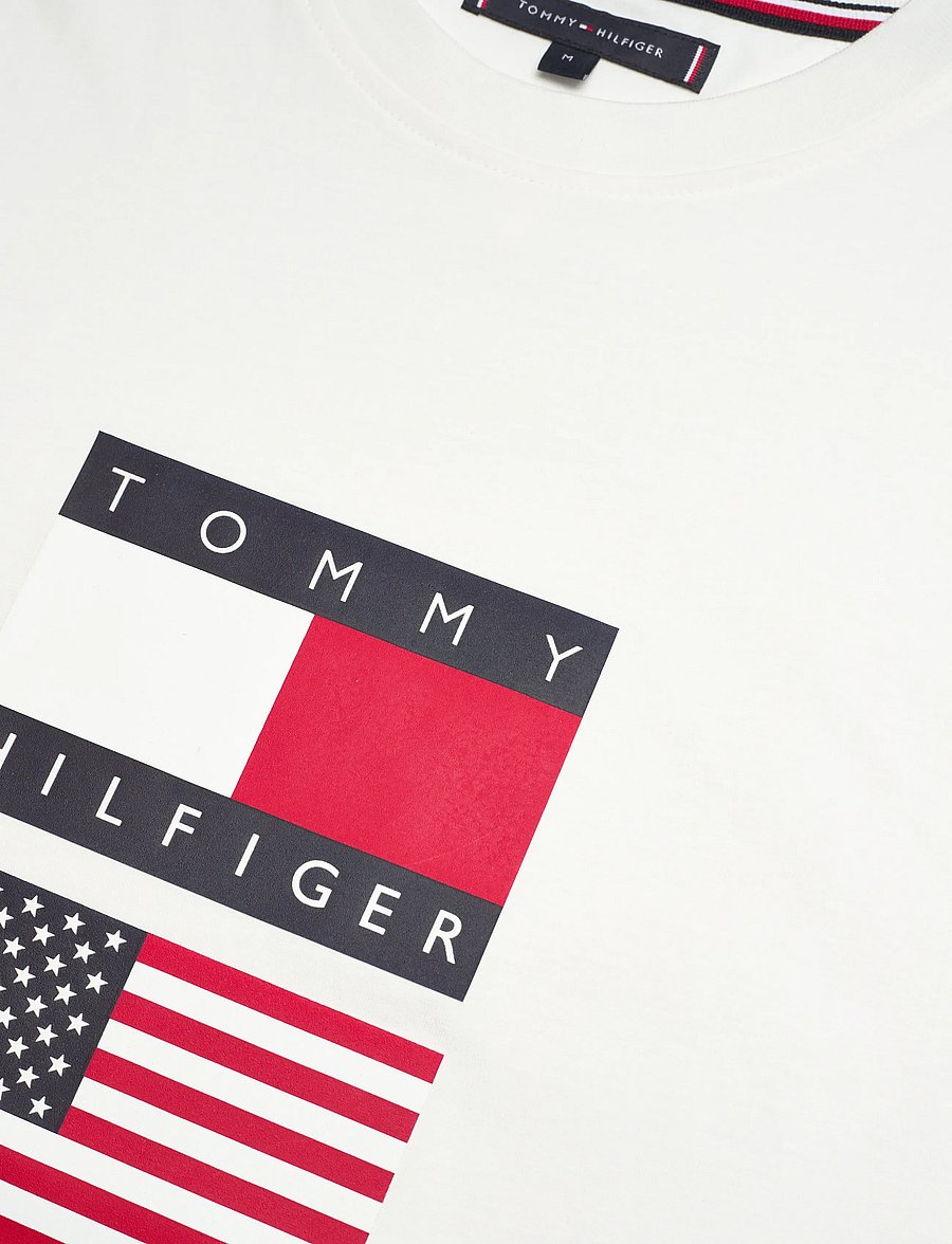 Tommy Hilfiger - US SAILGP SAILING FLAG TEE - t-shirts à manches courtes - ecru - 5