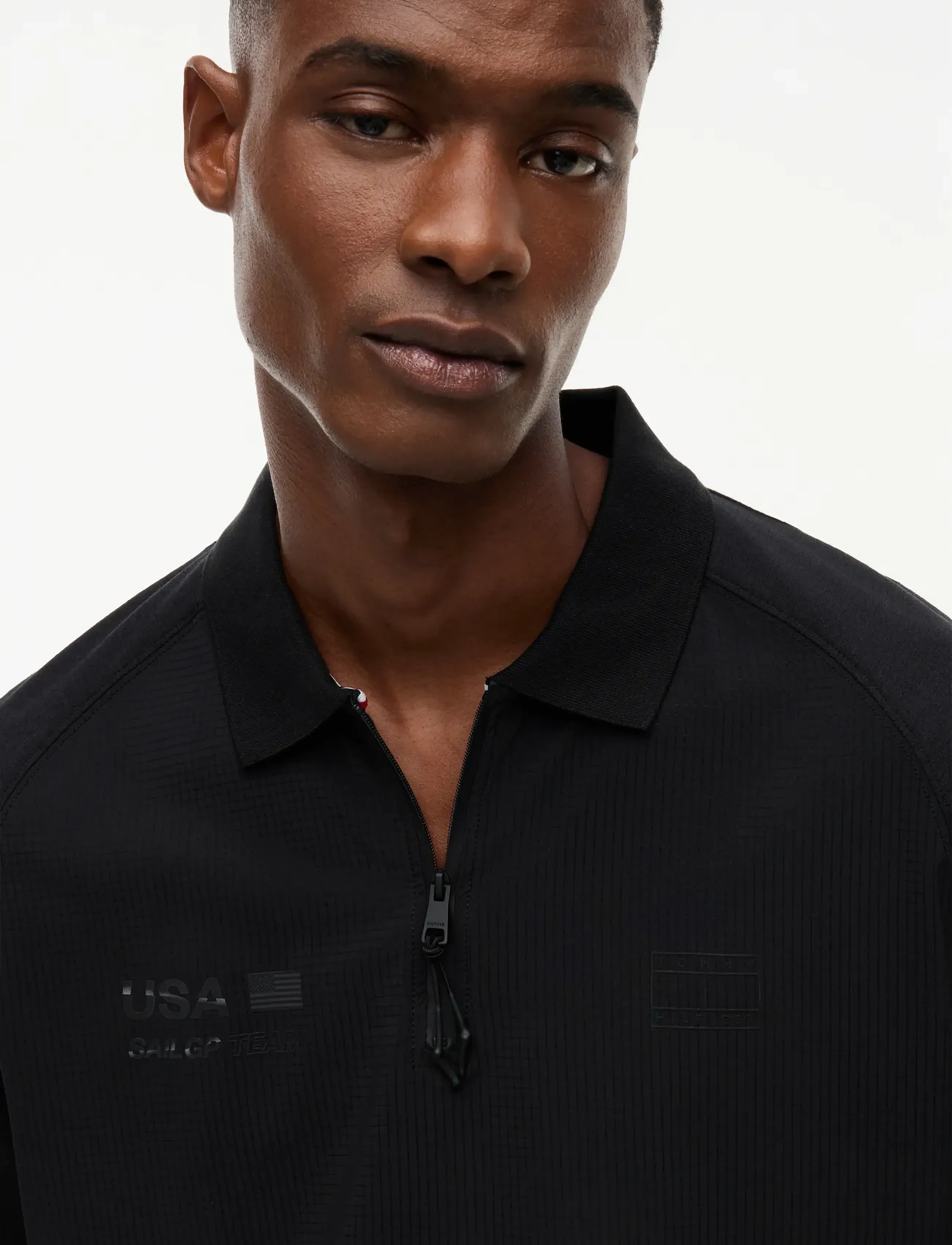 Tommy Hilfiger - US SAILGP POLO STEALTH - toppar & t-shirts - black - 5