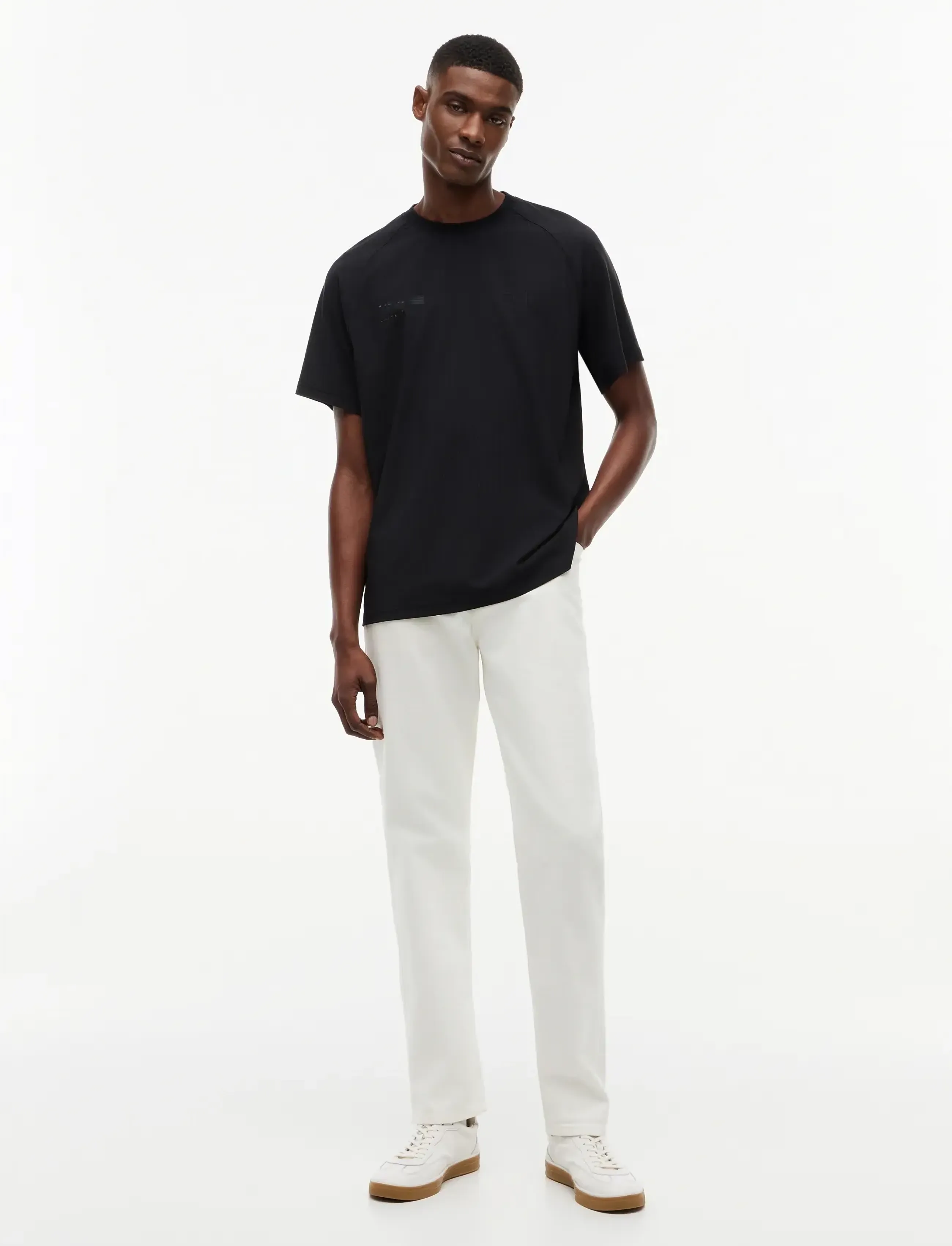 Tommy Hilfiger US SAILGP TEE STEALTH - Lyhythihaiset - BLACK / black