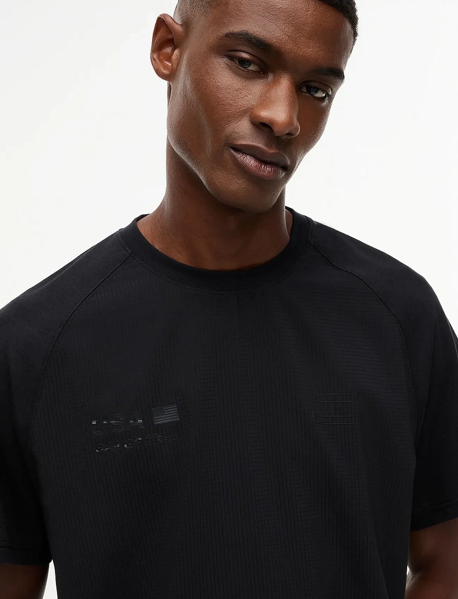 Tommy Hilfiger - US SAILGP TEE STEALTH - kurzärmelig - black - 4