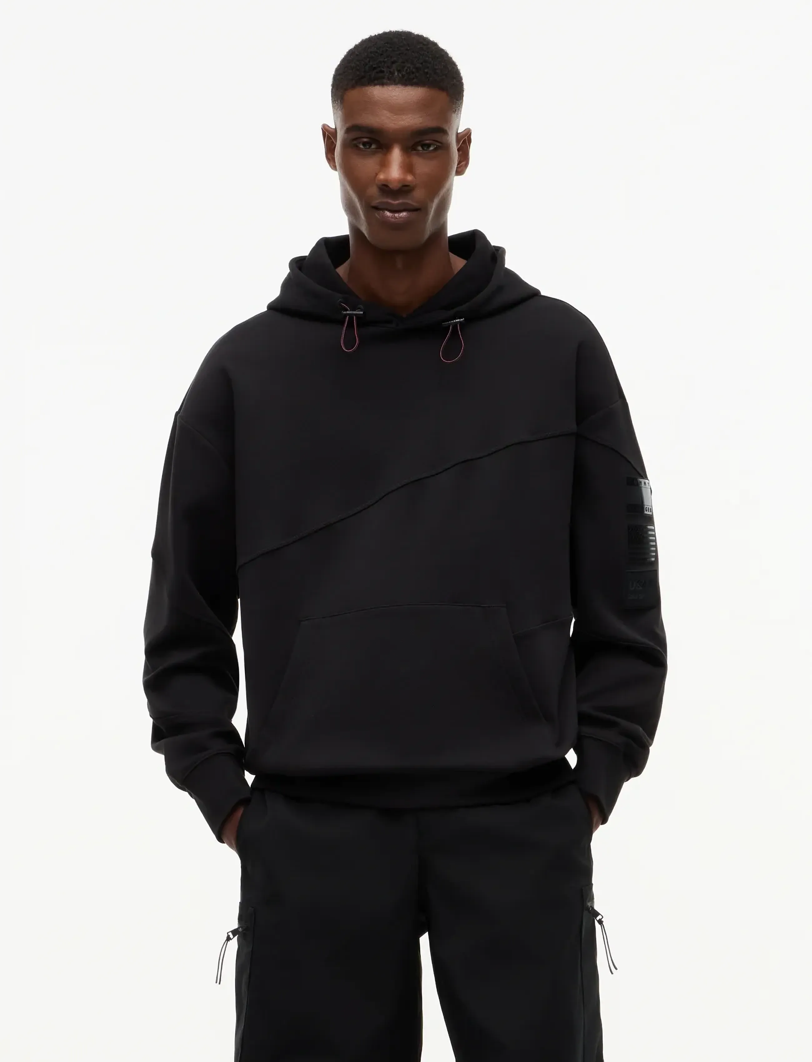Tommy Hilfiger US SAILGP SAILING HOODY STEALTH - Hupparit - BLACK / black