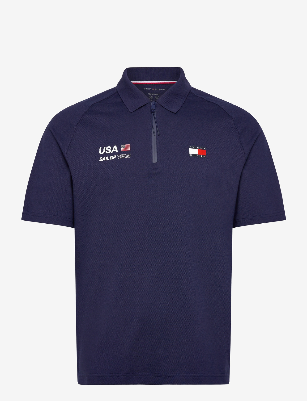 Tommy Hilfiger - US SAILGP PIQUE PERFORMANCE POLO - toppe & t-shirts - yale navy - 0