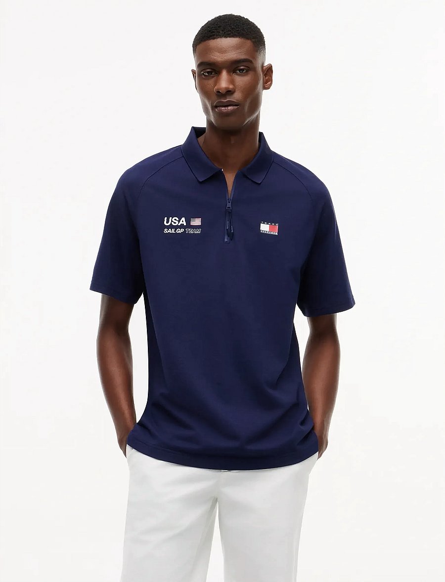 Tommy Hilfiger - US SAILGP PIQUE PERFORMANCE POLO - toppe & t-shirts - yale navy - 2