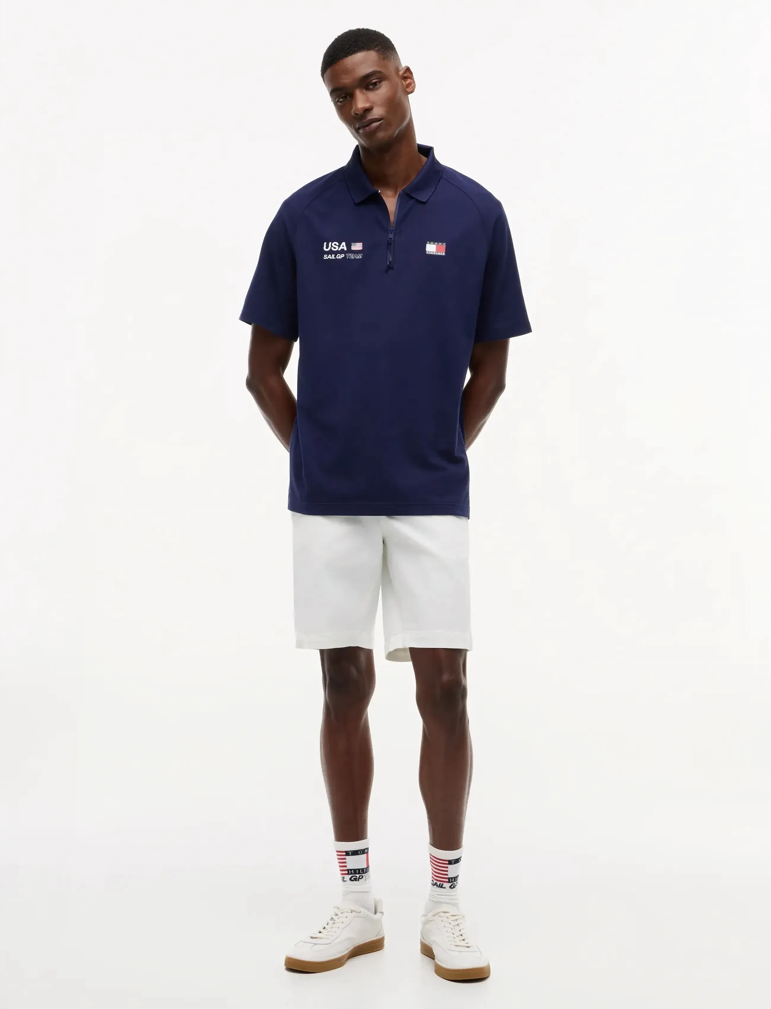 Tommy Hilfiger - US SAILGP PIQUE PERFORMANCE POLO - piqueskjorter - yale navy - 3