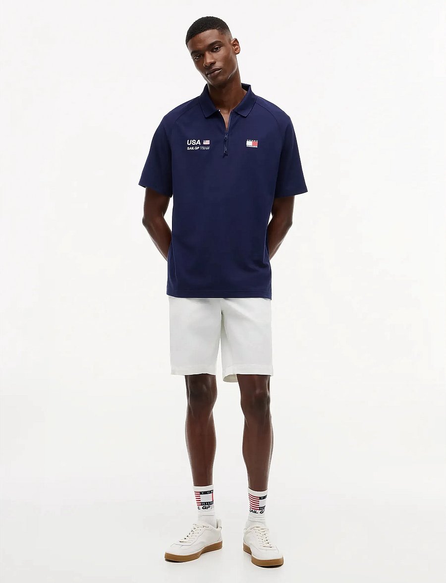 Tommy Hilfiger - US SAILGP PIQUE PERFORMANCE POLO - toppe & t-shirts - yale navy - 3