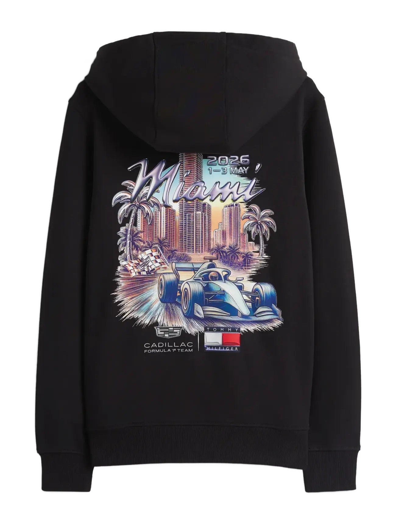 Tommy Hilfiger - TH X CF1 MIAMI GRAPHIC HOODIE - hættetrøjer - black - 2