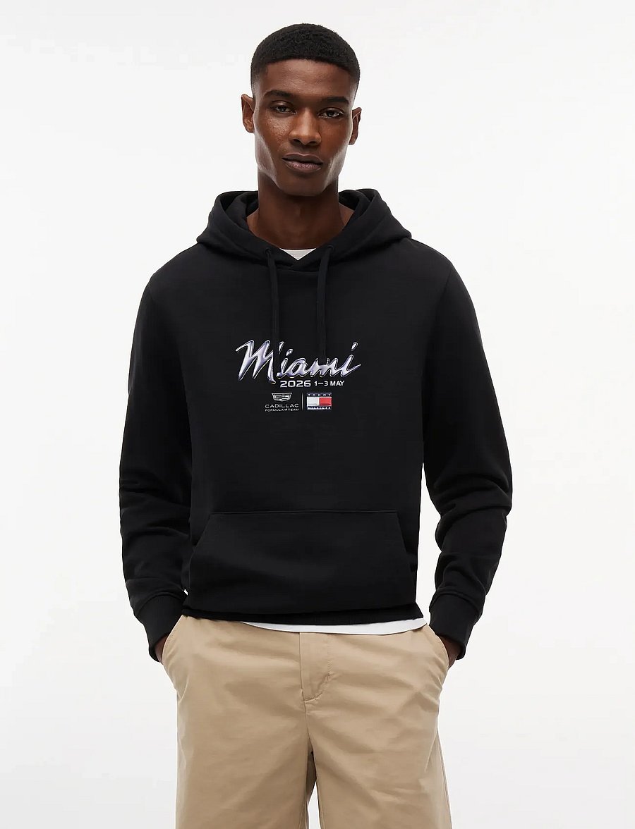 Tommy Hilfiger - TH X CF1 MIAMI GRAPHIC HOODIE - kapuzenpullover - black - 0