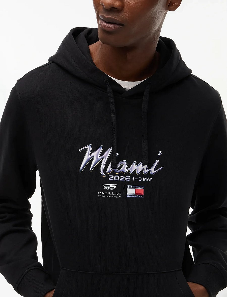 Tommy Hilfiger - TH X CF1 MIAMI GRAPHIC HOODIE - kapuzenpullover - black - 5